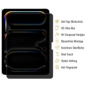 2x Anti-Spy 9H Panzerglas für iPad Pro 11 2024 Blickschutz Privacy echtes Tempered Glass Displayglas Schutzglas Displayschutz Schutzfolie Screen-Protector