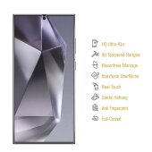 5x 9H Panzerglas für Samsung Galaxy S24 Ultra HD KLAR echtes Tempered Glass Panzerfolie Displayschutz Schutzglas Hartglas Schutzfolie Screen-Protector