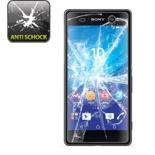 6x Panzerfolie für Sony Xperia M5 ANTI-SCHOCK Displayschutzfolie HD ULTRA KLAR