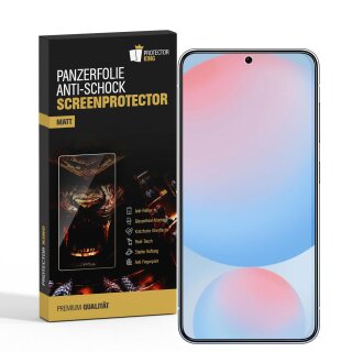 3x 9H Panzerglas für Samsung Galaxy S24 FE Nano-Glass Abti-Reflex Matt Displayschutz Schutzglas Schutzfolie Panzerfolie Screen-Protector ANTI-SHOK ANTI-BRUCH-ANTI-STOß