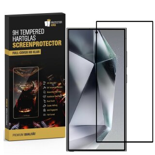 2x 9H Panzerglas für Samsung Galaxy S25 Ultra FULL COVER HD KLAR echtes Tempered Glass Panzerfolie Displayschutz Schutzglas Hartglas Schutzfolie Screen-Protector