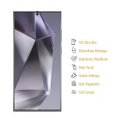 2x 9H Panzerglas für Samsung Galaxy S25 Ultra HD KLAR Displayschutz Schutzglas Schutzfolie Panzerfolie Screen-Protector ANTI-SHOK ANTI-BRUCH-ANTI-STOß