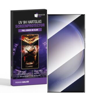 1x 9H Panzerglas für Samsung Galaxy S25 Ultra HD KLAR UV-Liquid echtes Tempered Glass Panzerfolie Displayschutz Schutzglas Hartglas Schutzfolie Screen-Protector