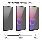 4x Blickschutz 9H Panzerglas für Samsung Galaxy A14 Anti-Spy Privacy Sichtschutz echtes Tempered Glass Panzerfolie Displayschutz Schutzfolie Schutzglas Screen Protector