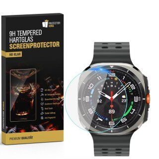 6x 9H Panzerglas für Samsung Galaxy Watch Ultra 47 mm HD KLAR echtes Tempered Glass Panzerfolie Displayschutz Schutzglas Hartglas Schutzfolie Screen-Protector