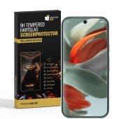 1x 9H Panzerglas für Google Pixel 9a 3D A++ kristallklar echtes Tempered Glass Glasfolie Displayschutz Schutzglas Hartglas Schutzfolie Screen-Protector