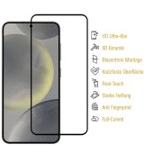 6x Keramik-Glass für Samsung Galaxy S25 Plus FULL COVER HD KLAR Displayschutz Schutzglas Schutzfolie Panzerfolie Screen-Protector