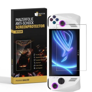 5x Panzerfolie für Asus Rog Ally HD KLAR Displayschutz Schutzfolie Panzerfolie Screen-Protector ANTI-SHOK ANTI-BRUCH-ANTI-STOß