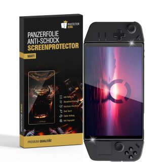 1x Panzerfolie für Lenovo Legion Go Anti-Reflex matt Displayschutz Schutzfolie Panzerfolie Screen-Protector ANTI-SHOK ANTI-BRUCH-ANTI-STOß