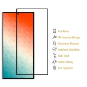 1x 9H Panzerglas für Samsung Galaxy S25 Ultra FULL COVER matt Anti-Reflex entspiegelt echtes Tempered Glass Panzerfolie Displayschutz Schutzglas Hartglas Schutzfolie Screen-Protector