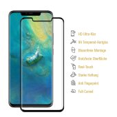 1x 9H Panzerglas für Huawei Mate 20 Pro FULL CURVED HD KLAR echtes Tempered Glass Displayschutz Schutzglas Hartglas Schutzfolie Screen-Protector