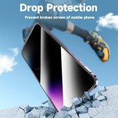 4x Blickschutz  9H Panzerglas für iPhone 16e Anti-Spy Privacy Montagehilfe Displayschutz Schutzglas Schutzfolie echtes Tempered Glass Screen-Protector