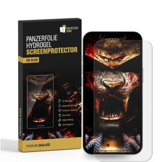 4x Hydrogel-Glass für iPhone 16e Full-Cover HD KLAR Panzerfolie Displayschutz Schutzfolie Screen-Protector Selbstheilend für Micro Kratzer