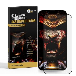 3x Keramik-Glass für iPhone 16e FULL COVER HD KLAR Panzerfolie Displayschutz Schutzfolie Screen-Protector