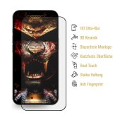 3x Keramik-Glass für iPhone 16e FULL COVER HD KLAR Panzerfolie Displayschutz Schutzfolie Screen-Protector