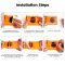 6x 24H Panzerglas für Apple Watch 7 41mm Full Curved HD KLAR mit Montagehilfe Displayschutz Schutzglas Schutzfolie Screen-Protector