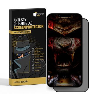1x Blickschutz 9H Panzerglas für iPhone 14 Pro Full-Cover Anti-Spy Privacy Sichtschutz echtes Tempered Glass Schutzfolie Schutzglas Displayschutz Screen-Protector