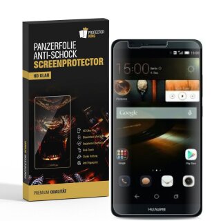 2x Panzerfolie für Huawei Mate 7 ANTI-SCHOCK Displayschutzfolie HD KLAR
