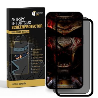 5x Blickschutz 9H Panzerglas für iPhone 14 Pro Full-Cover mit Montagehilfe Anti-Spy Displayschutz Schutzglas Schutzfolie echtes Tempered Glass Screen Protector