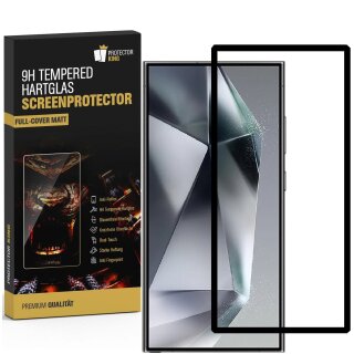 1x 9H Panzerglas für Samsung Galaxy S25 Ultra FULL COVER matt Anti-Reflex entspiegelt echtes Tempered Glass Displayschutz Schutzglas Schutzfolie Screen-Protector