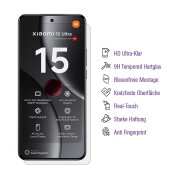6x 9H Panzerglas für Xiaomi 15 Ultra Full-Curved HD KLAR UV-Liquid echtes Tempered Glass Displayschutz Schutzglas Hartglas Schutzfolie Screen-Protector