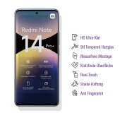 6x 9H Panzerglas für Xiaomi Redmi Note 14 Pro Plus FULL-CURVED HD KLAR UV-Liquid echtes Tempered Glass Displayschutz Schutzglas Schutzfolie Screen-Protector
