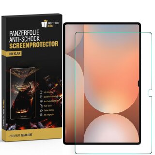 5x Panzerfolie für Samsung Galaxy Tab S10 FE Plus Anti-Shock HD klar Displayschutz Schutzfolie Screen-Protector, Anti Stoß, Anti-Kratz, Anti-Schmutz
