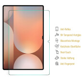 6x 9H Panzerglas für Samsung Galaxy Tab S10 FE Plus matt Anti-Reflex entspiegelt echtes Tempered Glass Panzerfolie Displayschutz Schutzglas Hartglas Schutzfolie Screen-Protector