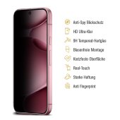 5x Blickschutz 9H Panzerglas für Google Pixel 9 Pro Full-Cover Anti-Spy Privacy Sichtschutz echtes Tempered Glass Schutzfolie Schutzglas Displayschutz Screen-Protector