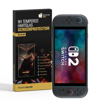 1x 9H Panzerglas für Nintendo Switch 2 HD klar Tempered Nano-Glass Displayschutz Schutzglas Schutzfolie Screen-Protector