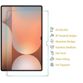 4x 9H Panzerglas für Samsung Galaxy Tab S10 FE HD klar echtes flexibles Glass Displayschutz Schutzglas Schutzfolie Screen-Protector