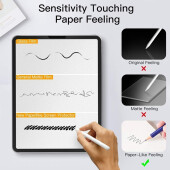 6x Paperfeel für Samsung Galaxy Tab S10 FE Displayschutz Schreiben Malen Skizzieren matt Anti-Reflex entspiegelt Screen-Protector
