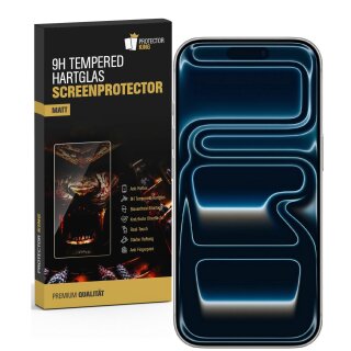 2x 9H Panzerglas für iPhone 17 matt Anti-Reflex entspiegelt echtes Tempered Glass Displayschutz Schutzglas Schutzfolie Screen-Protector
