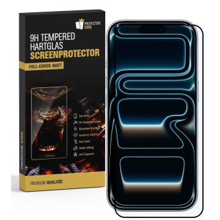 1x 9H Panzerglas für iPhone 17 Full-Screen matt Anti-Reflex entspiegelt echtes Tempered Glass Displayschutz Schutzglas Schutzfolie Screen-Protector