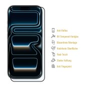 3x 9H Panzerglas für iPhone Air Full-Screen matt Anti-Reflex entspiegelt echtes Tempered Glass Displayschutz Schutzglas Schutzfolie Screen-Protector