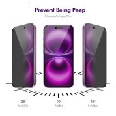 6x Blickschutz 9H Panzerglas für iPhone 17 Air Anti-Spy Privacy Sichtschutz Tempered Glass Schutzglas Displayschutz Schutzfolie Screen-Protector