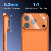 1x Kameraschutz für iPhone 17 Pro HD klar Tempered 9H Panzerglas Linse Kamerafolie