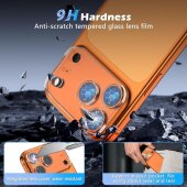 3x Kameraschutz für iPhone 17 Pro HD klar Tempered 9H Panzerglas Linse Kamerafolie