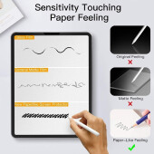 1x Paperfeel für iPad Air 11 2025 Displayschutz Schreiben Malen Skizzieren matt Anti-Reflex entspiegelt Screen-Protector