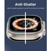 2x 9H Panzerglas für Apple Watch Ultra 3 49mm HD klar Montagehilfe Tempered Hartglas Displayschutz Schutzglas Screen-Protector