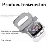 2x 9H Panzerglas für Apple Watch Ultra 3 49mm HD klar Montagehilfe Tempered Hartglas Displayschutz Schutzglas Screen-Protector