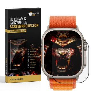 2x Keramik-Glass für Apple Watch Ultra 3 49mm Full-Screen-Protector HD klar Panzerfolie Displayschutz Schutzfolie
