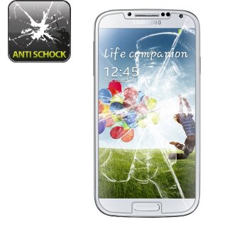 3x Panzerfolie für Samsung Galaxy S4 ANTI-SCHOCK Handy Displayschutzfolie KLAR