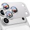 2x Kameraschutzglas für iPhone 17 Pro Max Silber Aluminium Tempered Glas Linse Kamerafolie