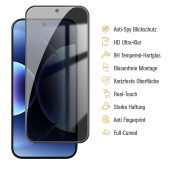 5x Blickschutz 9H Panzerglas für Xiaomi 17 Pro Max Full-Screen Anti-Spy Sichtschutz Tempered Glas Schutzglas Displayschutz Screen-Protector