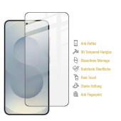 6x 9H Panzerglas für Samsung Galaxy S26 Plus Full-Screen matt Anti-Reflex entspiegelt Tempered Glass Displayschutz Schutzglas Screen-Protector