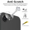 3x 9H Kameraglas für iPhone 17e HD klar Camera Lens Kameraschutz echtes Tempered Glass Panzerglas Screen-Protector