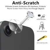 6x 9H Kameraglas für iPhone 17e HD klar Camera Lens Kameraschutz echtes Tempered Glass Panzerglas Screen-Protector
