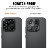 4x 9H Kameraglas für Xiaomi 17 HD klar Tempered Glas Kamerahartglas Kameraschutzglas Panzerglas Screen-Protector