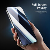 1x Blickschutz 9H Panzerglas für iPhone 17 Pro Max Full-Screen Protector Anti-Spy Anti-Reflex matt entspiegelt Schutzglas Displayschutz